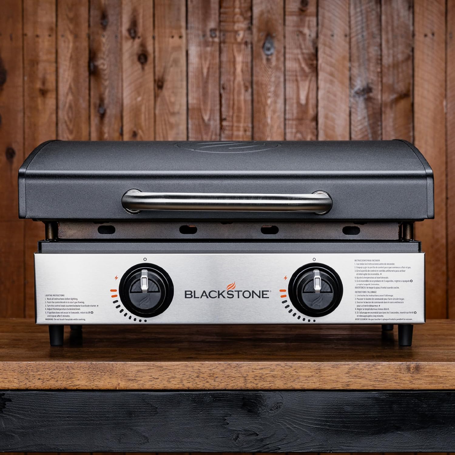 Blackstone 1666 22” Tabletop Griddle with Stainless Steel Faceplate, Powder Coated Steel, Black - Image 15