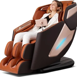 4D Full Body Massage Chair With 53.14 in SL Track, Zero Gravity And 12 Auto Modes