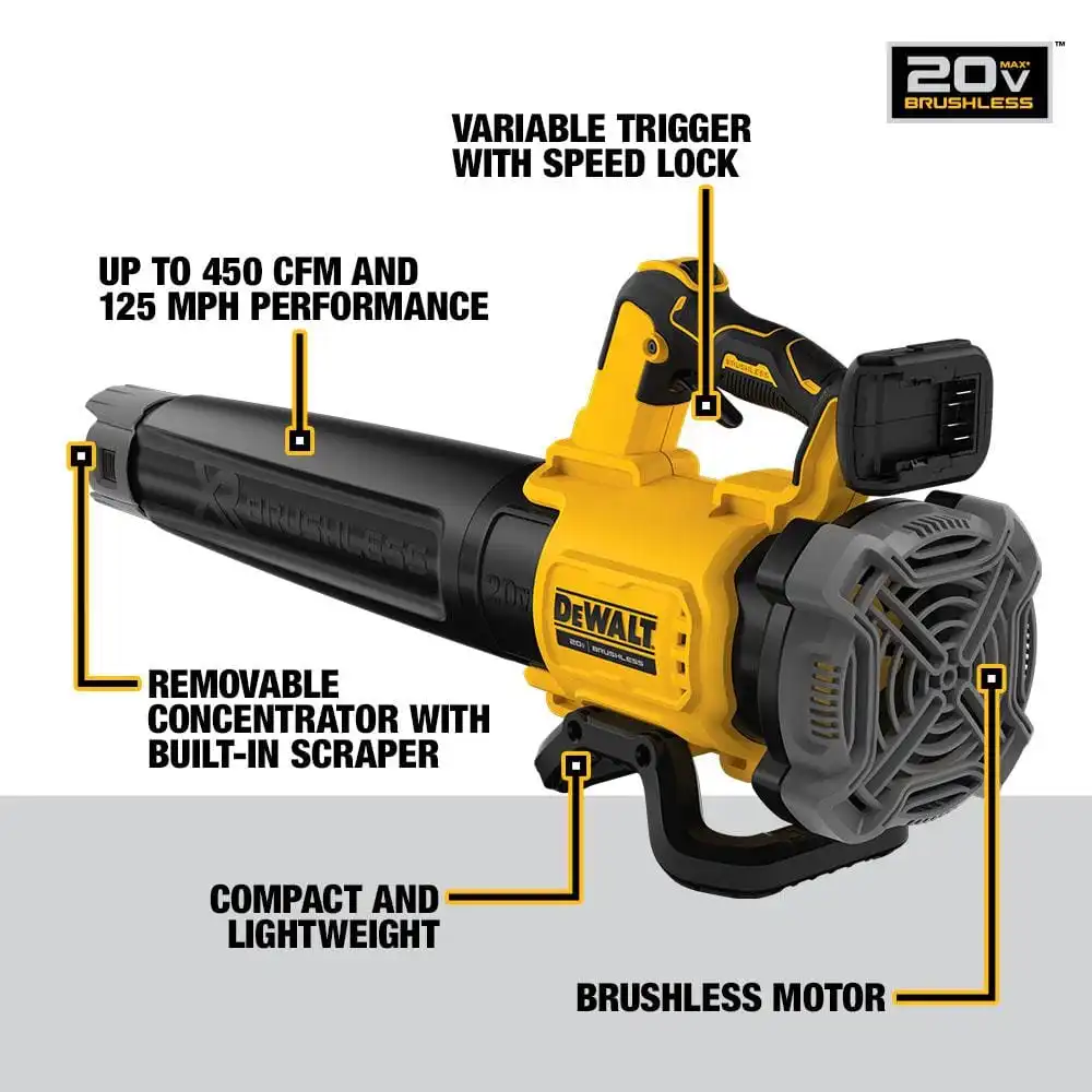 DW 20V MAX Cordless Battery Powered String Trimmer & Leaf Blower Combo - Image 3