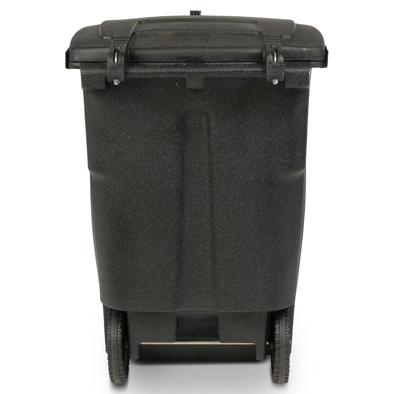 Toter Wheeled Trash Can, 96 Gallon, Black - Image 2