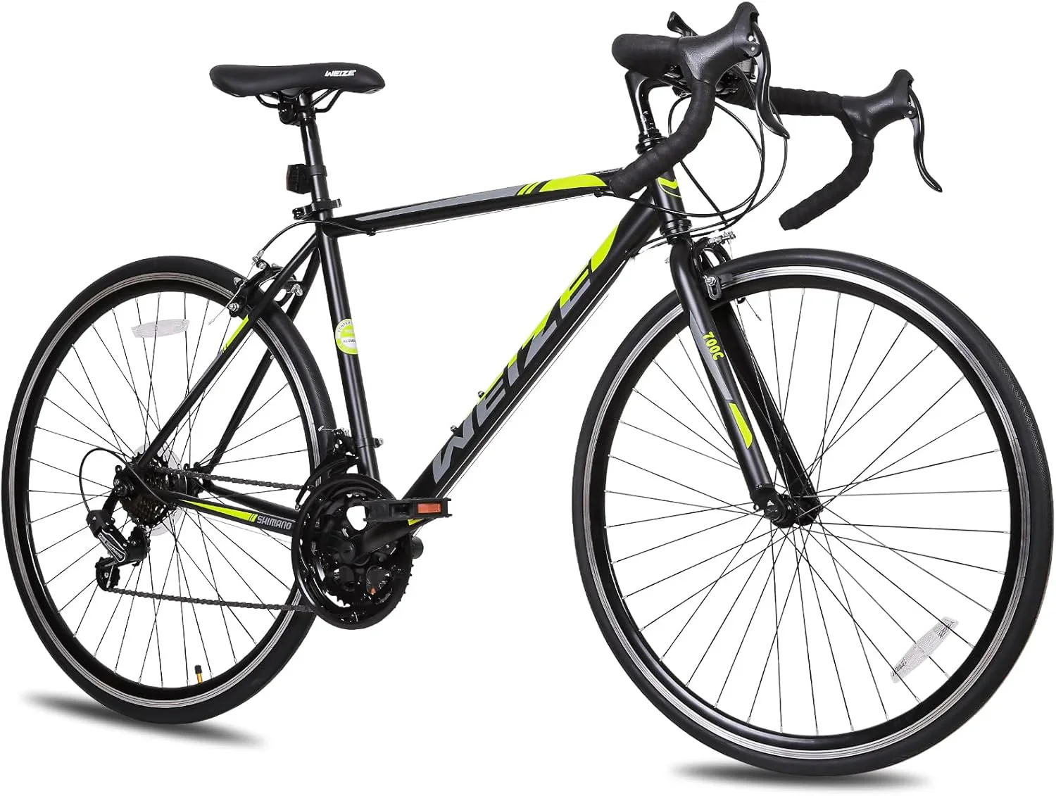 WEIZE Road Bike, 700C Wheel City Commuter Bicycle, Shimano 14 Speed Drop Bar, Racing Adult Bike with Caliper Brakes, High-Carbon Steel Hybrid Bikes - Image 3