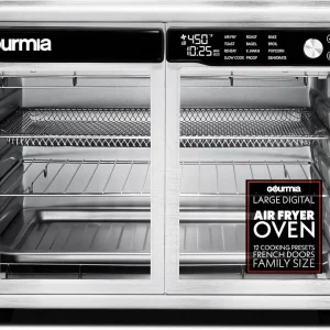 Gourmia French Door Air Fryer Toaster Oven, 37 Qt - GTF3588S