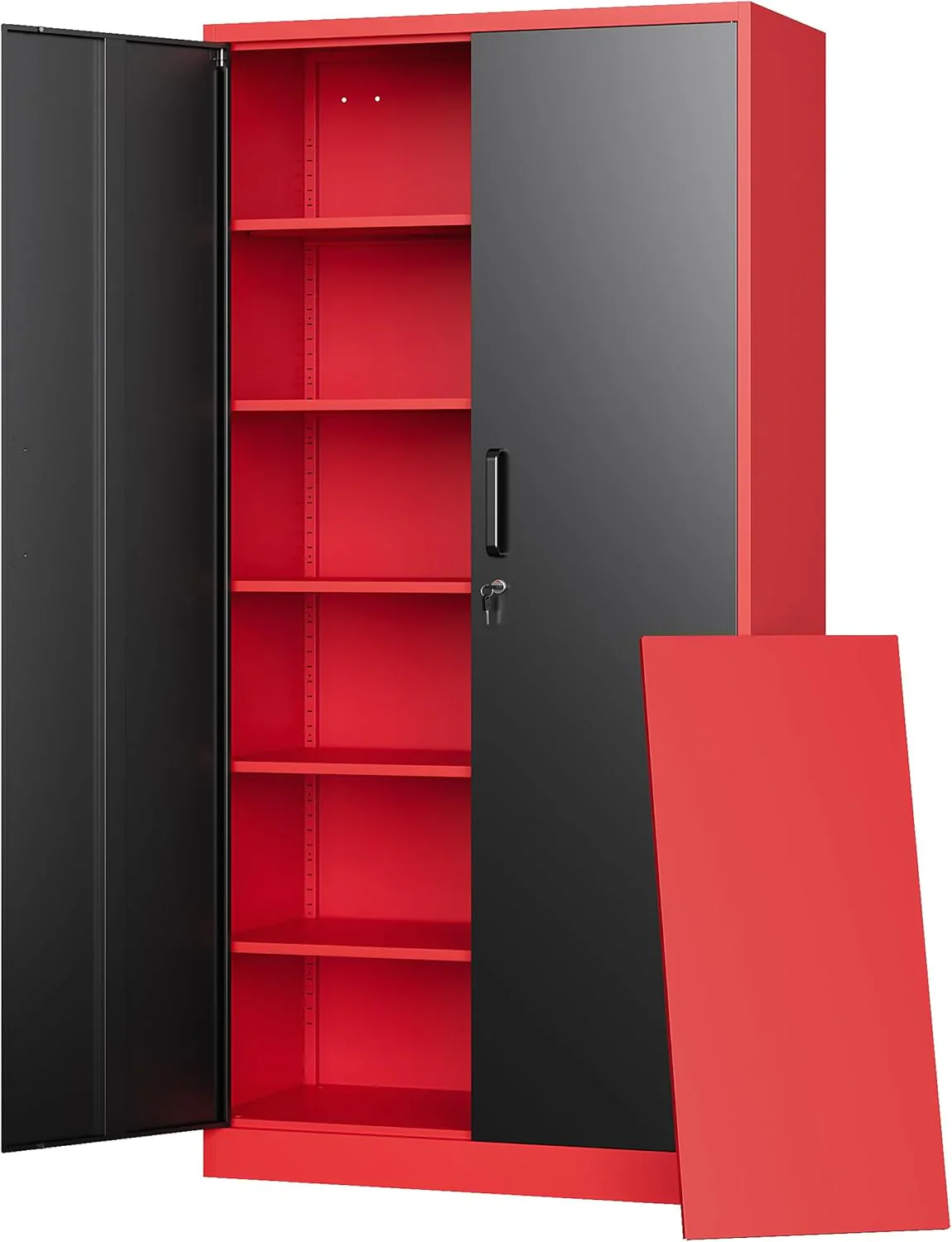 Letaya Metal Garage Storage Cabinets with Lock-72 Tall Tool Organizer Steel Lockers - Image 2
