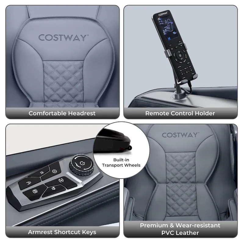 Costway Zero Gravity SL Track Full Body Massage Chair With Waist Heating - Image 10