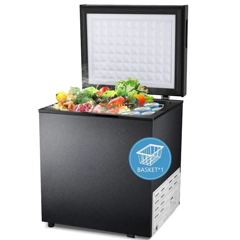 Compact Freestanding Chest Freezer, 1.8 Cu. Ft., Bottom Drain, 7-Tier Thermostat Control - Image 3