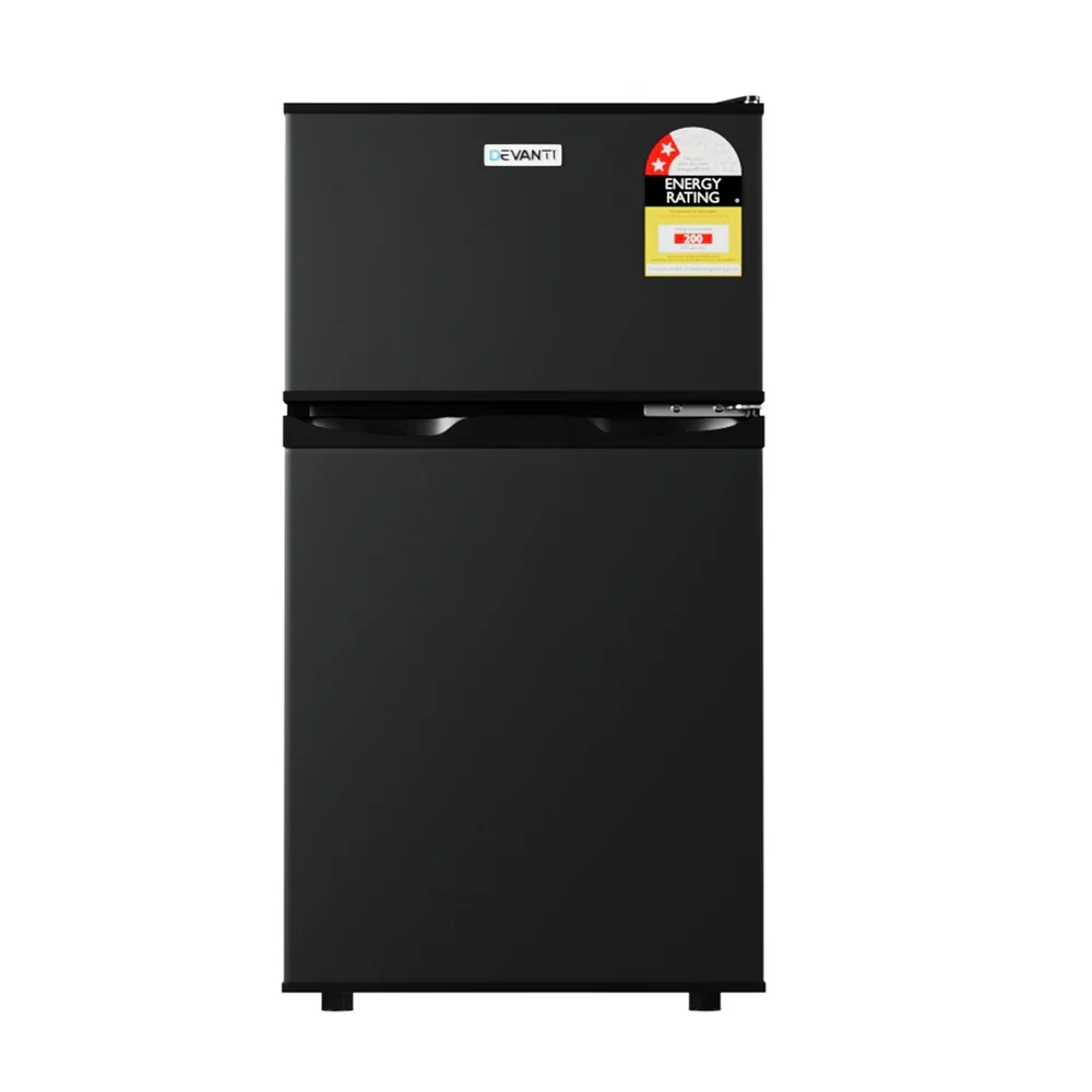 Devanti Bar Fridge Mini Freezer Refrigerator, 80L, Black - Image 3