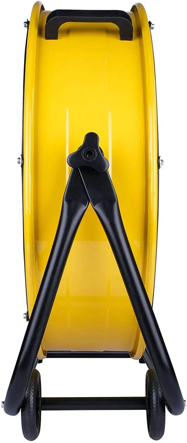 24 Inch Heavy Duty Drum Air Circulator Fan, 3 Speed, Yellow - Image 2