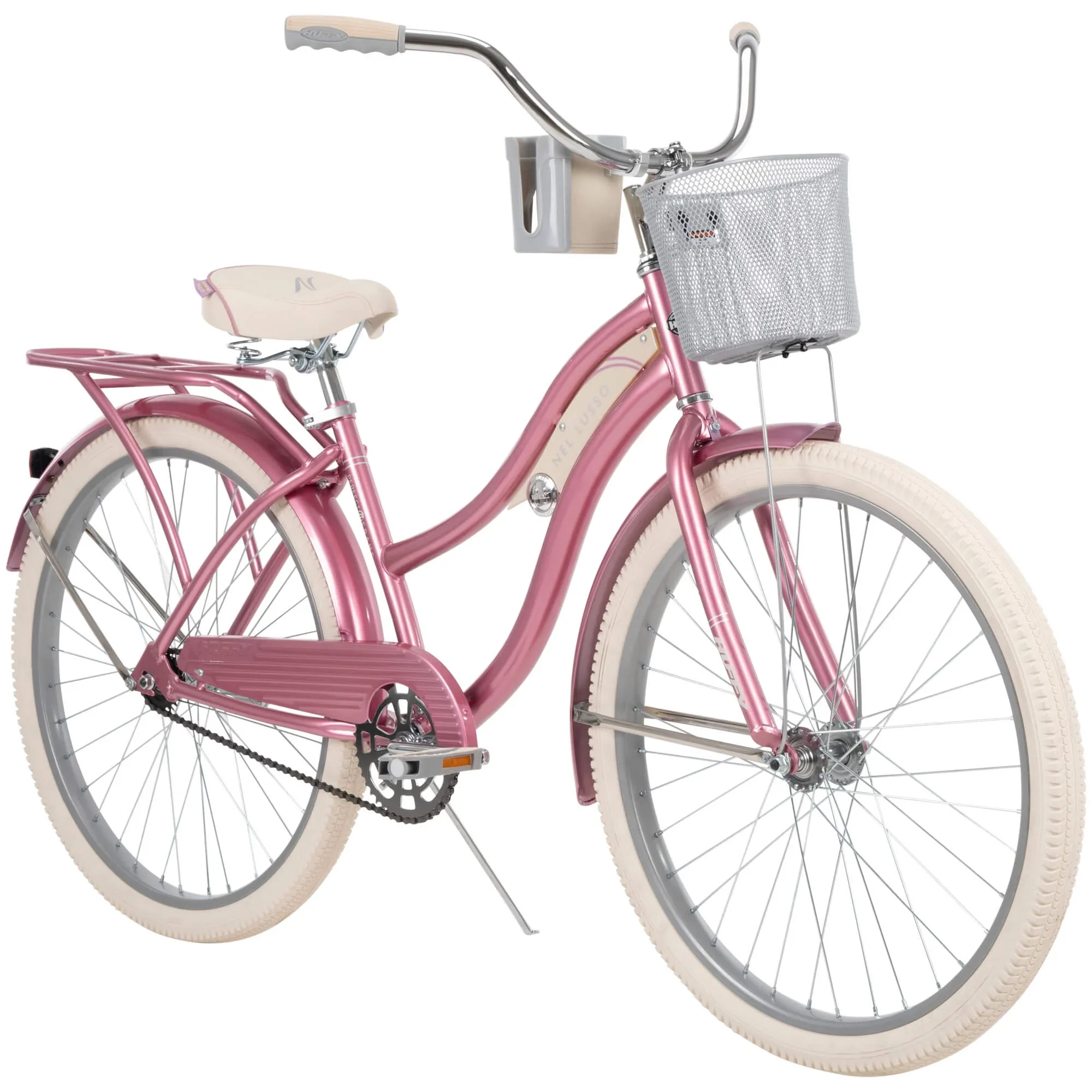 2025 nel Lusso Classic Cruiser Bike with Perfect Fit Frame, Women's, Light Blue, 26" - Image 3