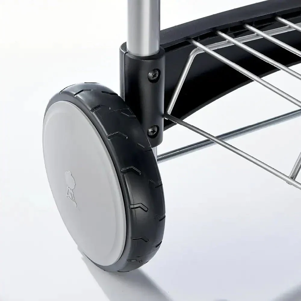 22 in. Performer Charcoal Grill in Black with Built-In Thermometer and Storage Rack - Image 5
