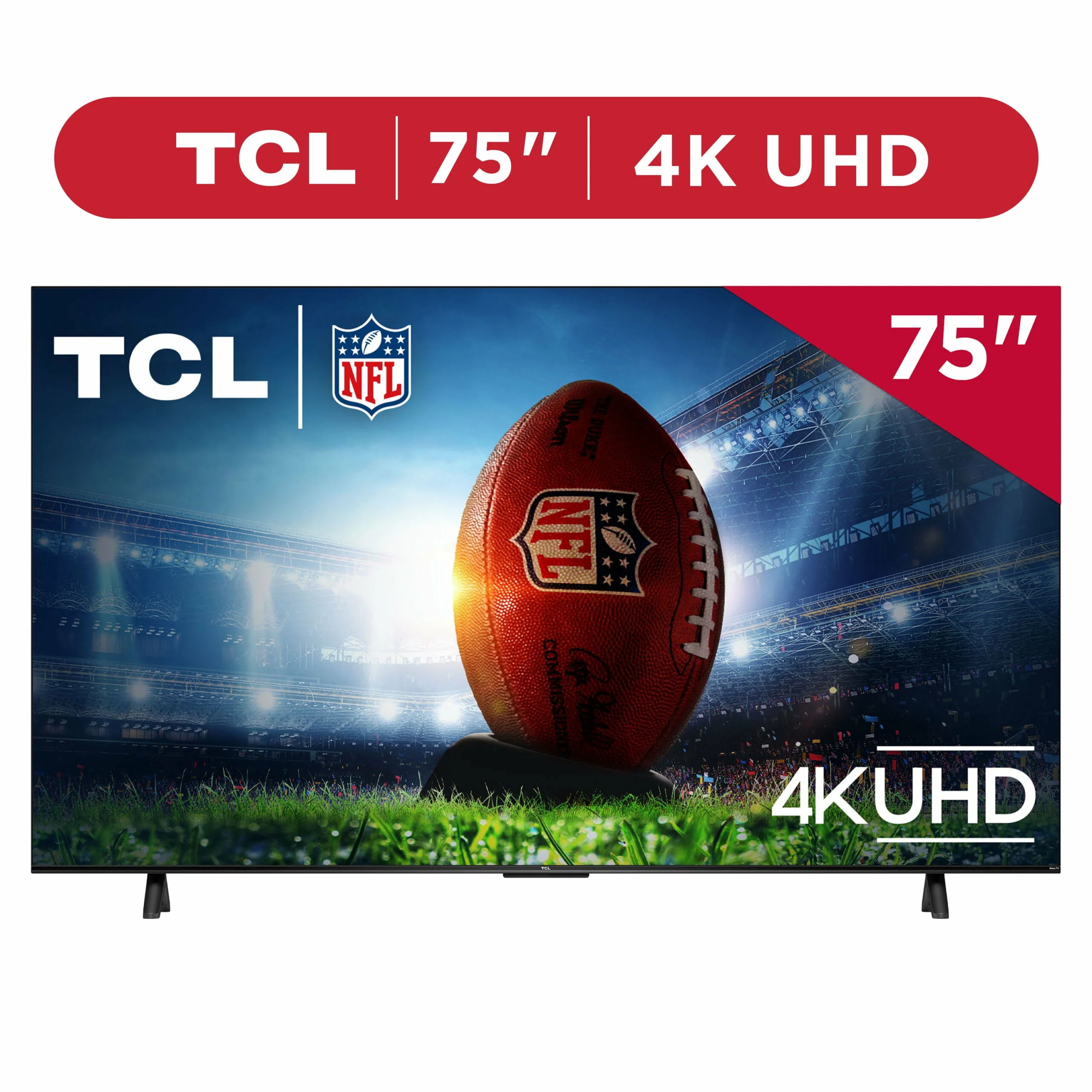 TCL 75′′ 4-Series 4K UHD HDR Smart TV with Roku, Voice Control, AirPlay, & Customizable Home Screen - Image 2