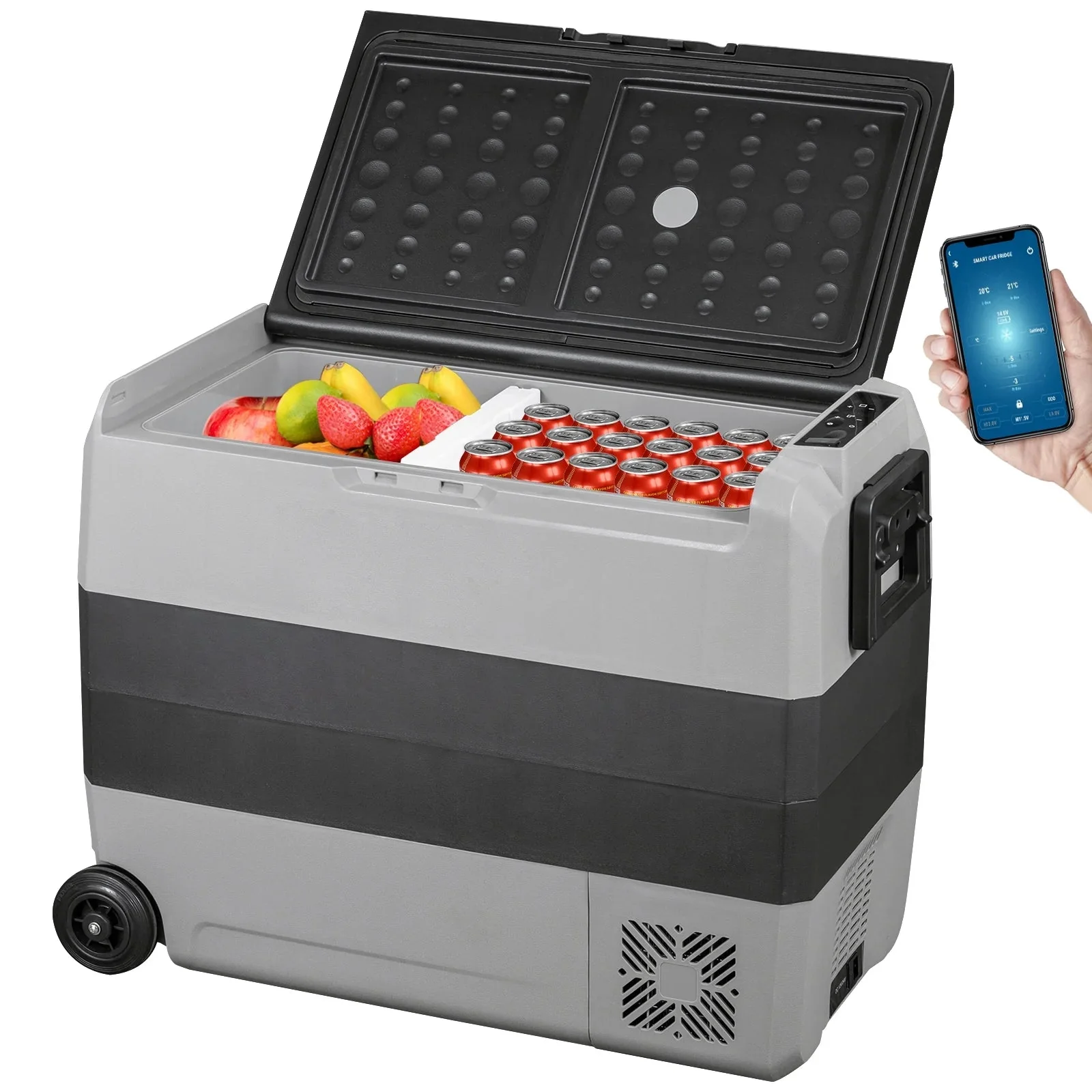 VEVOR Dual-Zone Car Refrigerator Freezer, 48QT - T45K - Image 18