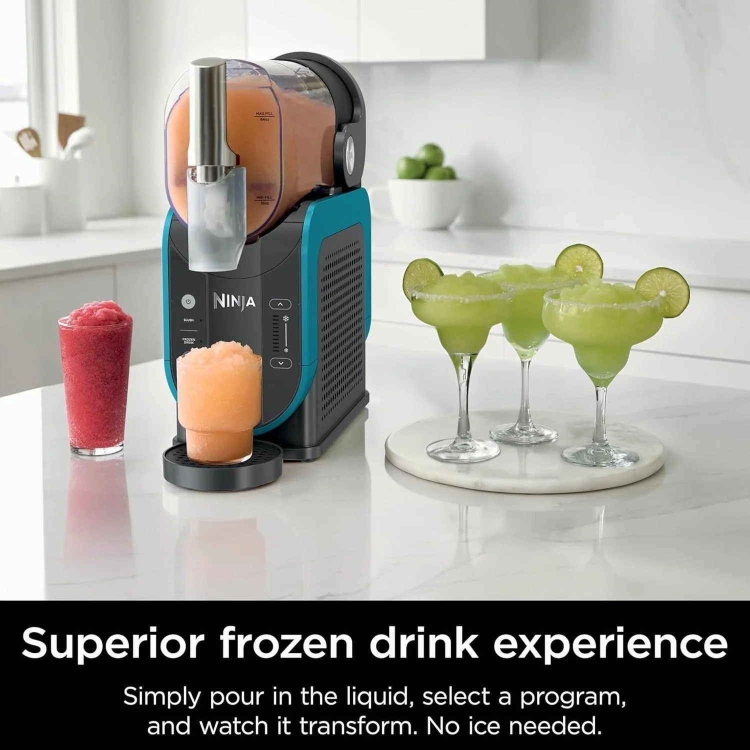 SLUSHi 88 Oz. Frozen Drink And Slushie Machine, Black - FS301 - Image 14