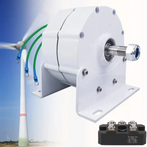 12000W Low RPM Permanent Magnet Generator 12V 24V 48V 120V 220V, Free Energy Gearless Permanent Magnet Generator Motor DIY for Wind Turbine Water Turbine,12V