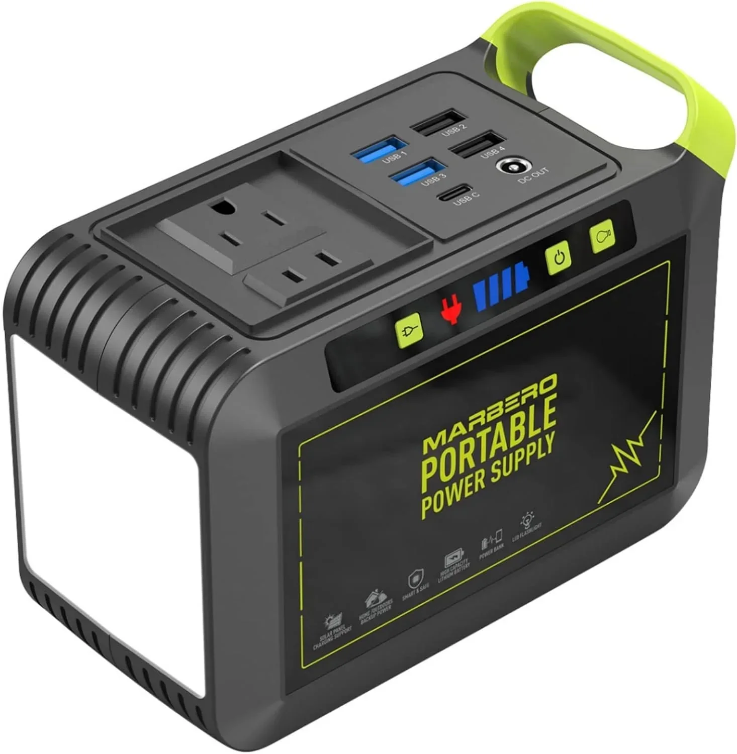 MARBERO 88Wh Portable Power Station 24000mAh Camping Solar Generator Lithium Battery