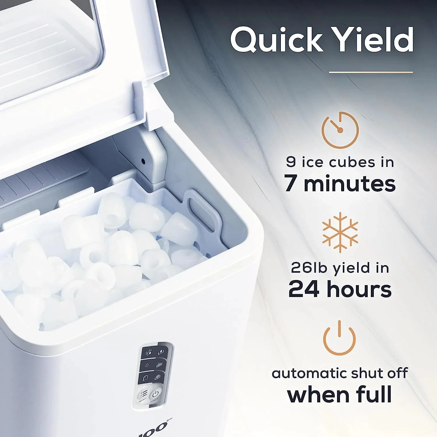Igloo Self-Cleaning Countertop Ice Maker, 1.5 qt, 26 lbs/24 Hours, Aqua - Image 13
