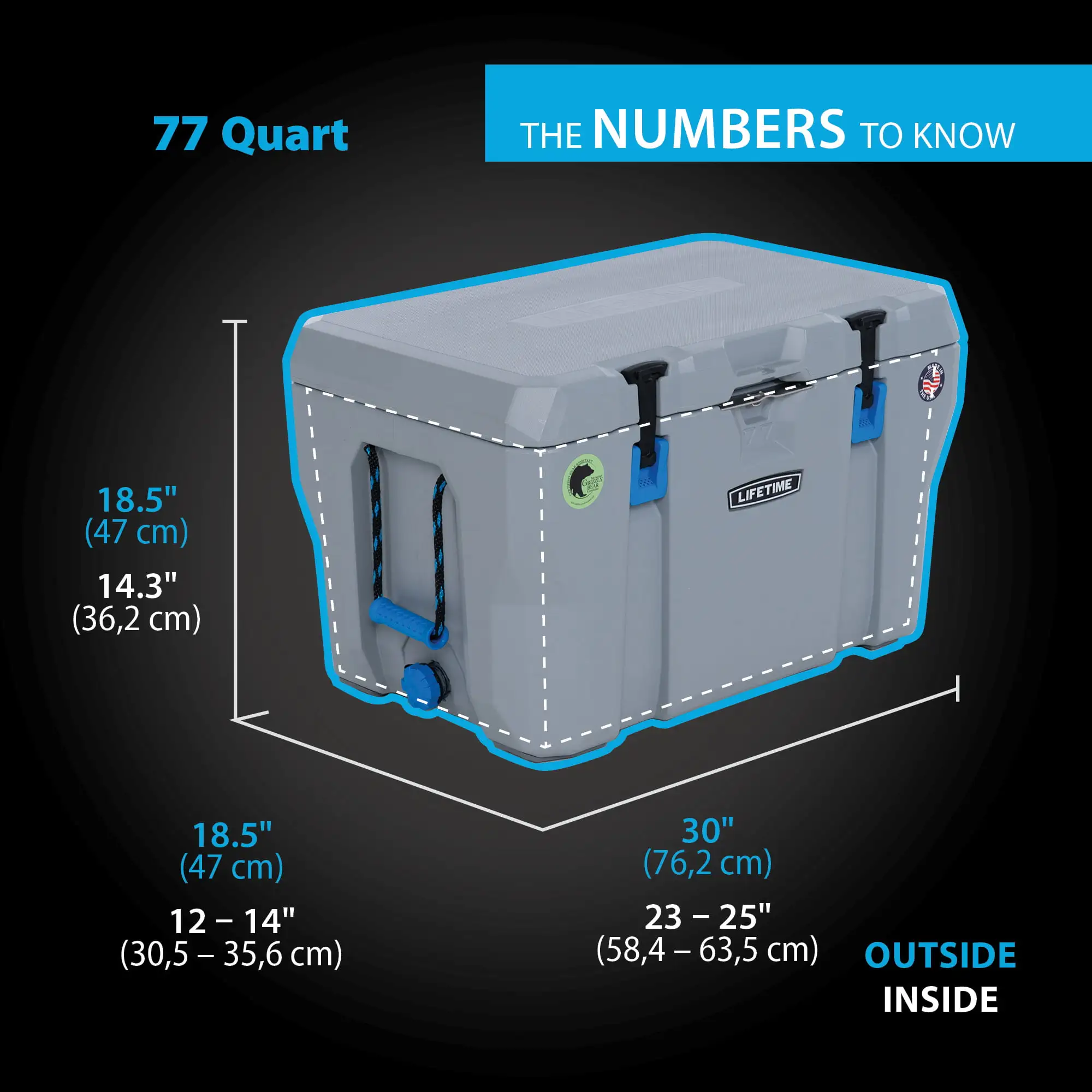 77-Quart High-Performance Cooler - Model 90903 - Image 2