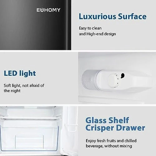 Euhomy 3.2 Cu.Ft Mini Refrigerator With Freezer - Image 6