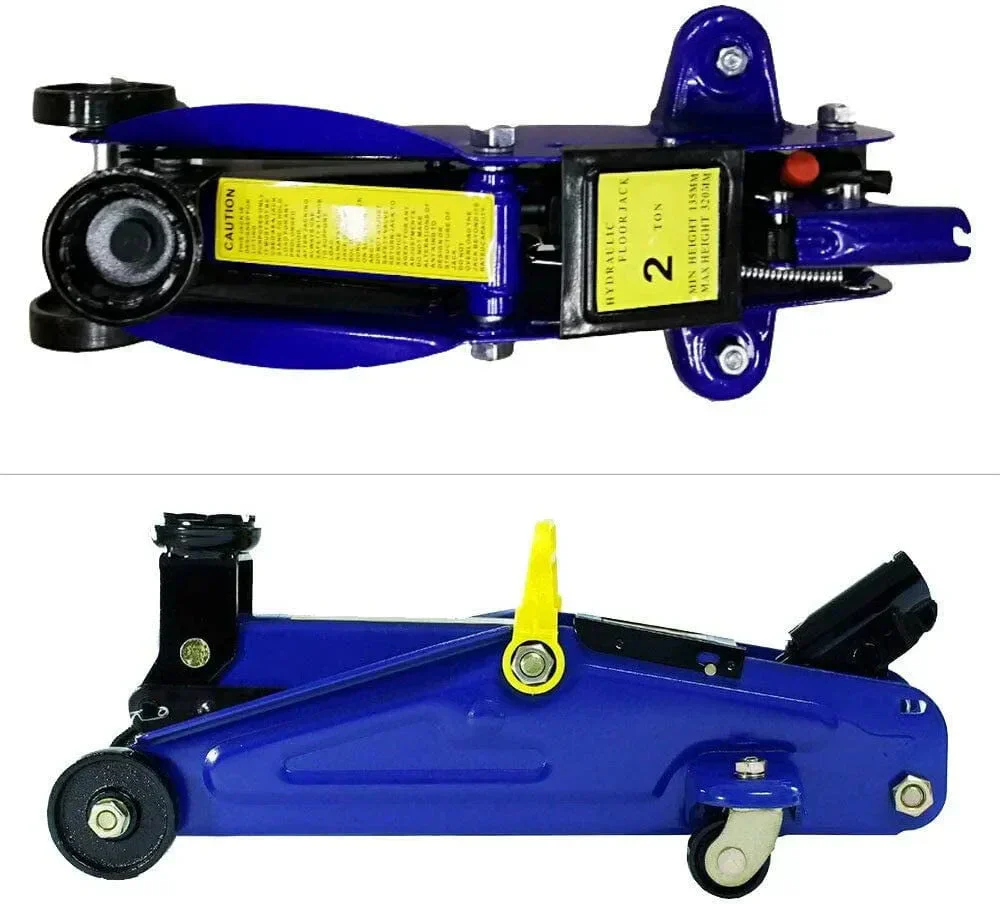 2T Floor Jack Car Trolley Jack Hydraulic Jack Quick Lift Jack with 2pcs Axle Stands 3 Ton - Image 3