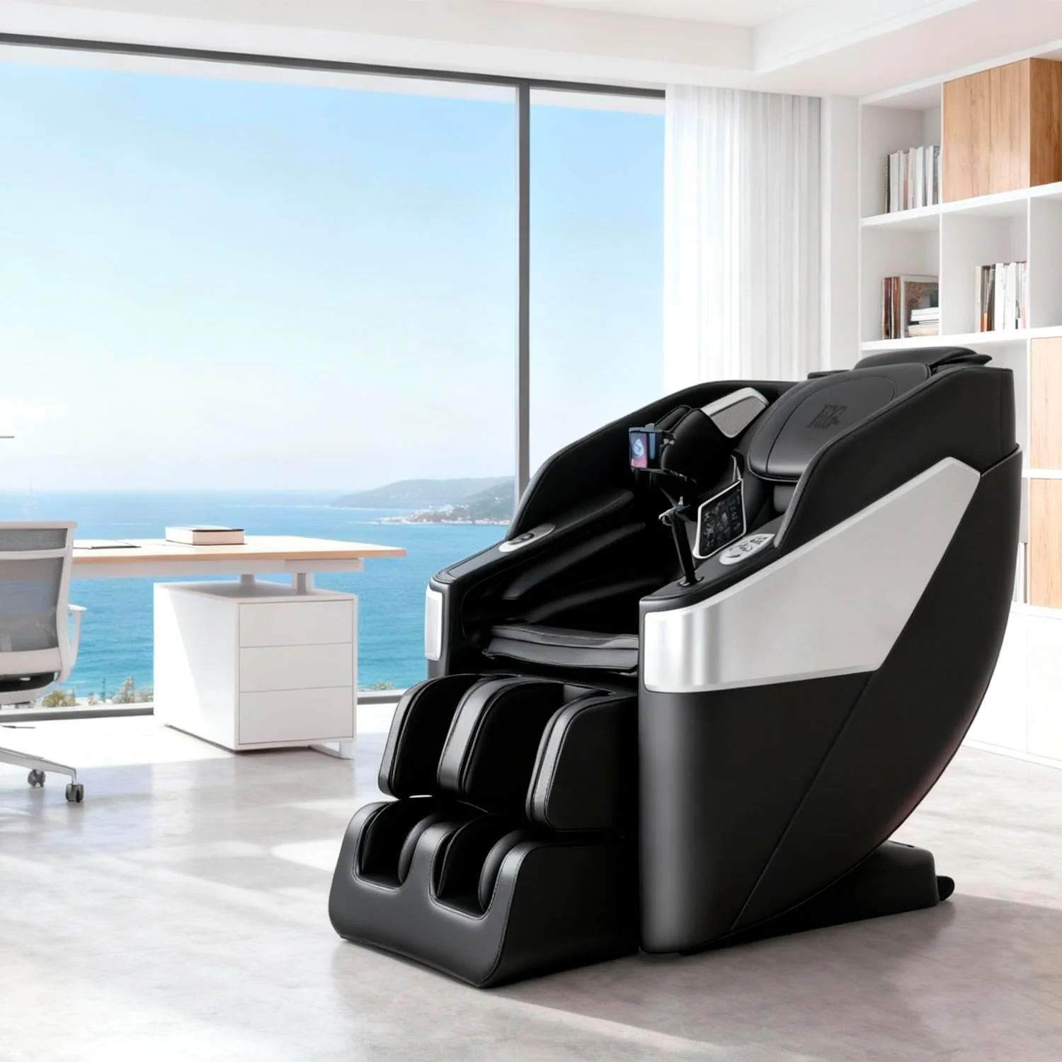 F&G Full Body Zero-Gravity SL Track Massage Chair With 5 Level Heating And Foot Rollers - Image 2