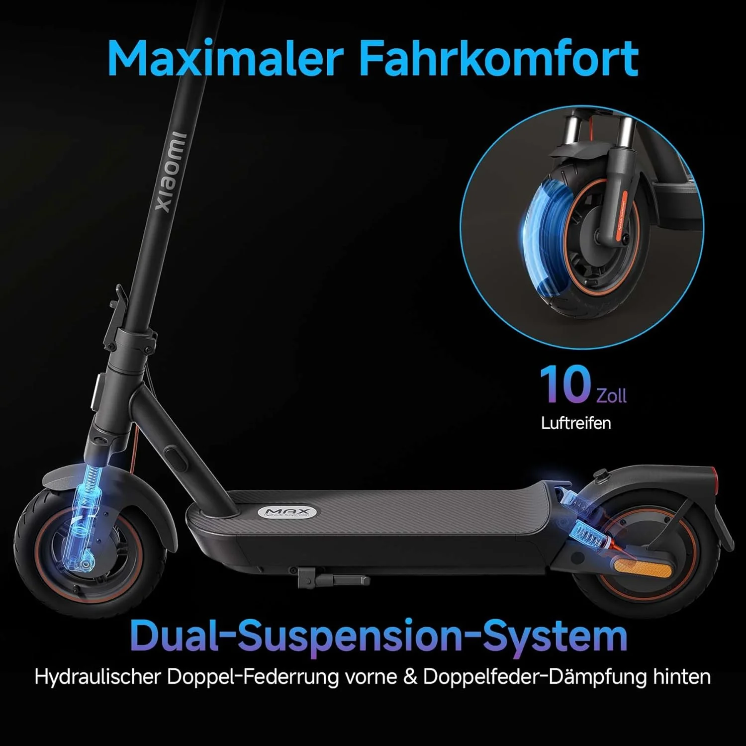 Xiaomi E-Scooter with German Road Legal (Max 20 km/h, Up to 70 km Range & 25 Percent Incline, Pneumatic Tyres, Dual Brakes, Display, Aluminium Body, App) - Image 10