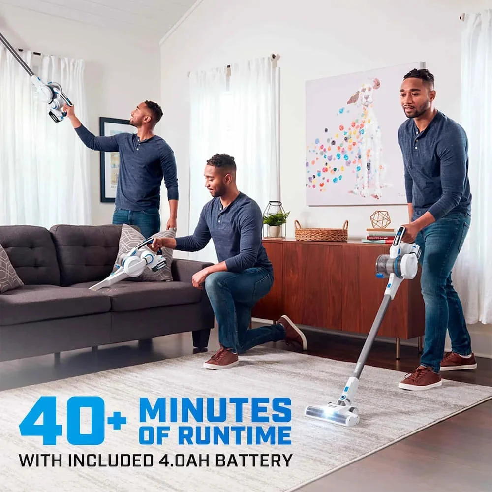 HART 20V Cordless Stick Vacuum Kit With 4.0Ah Lithium-Ion Battery - Image 3