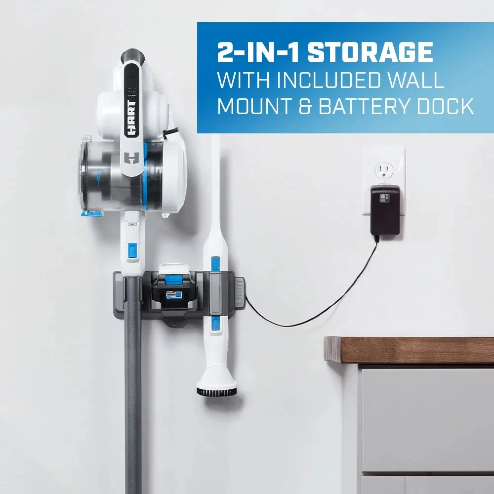 HART 20V Cordless Stick Vacuum Kit With 4.0Ah Lithium-Ion Battery - Image 6