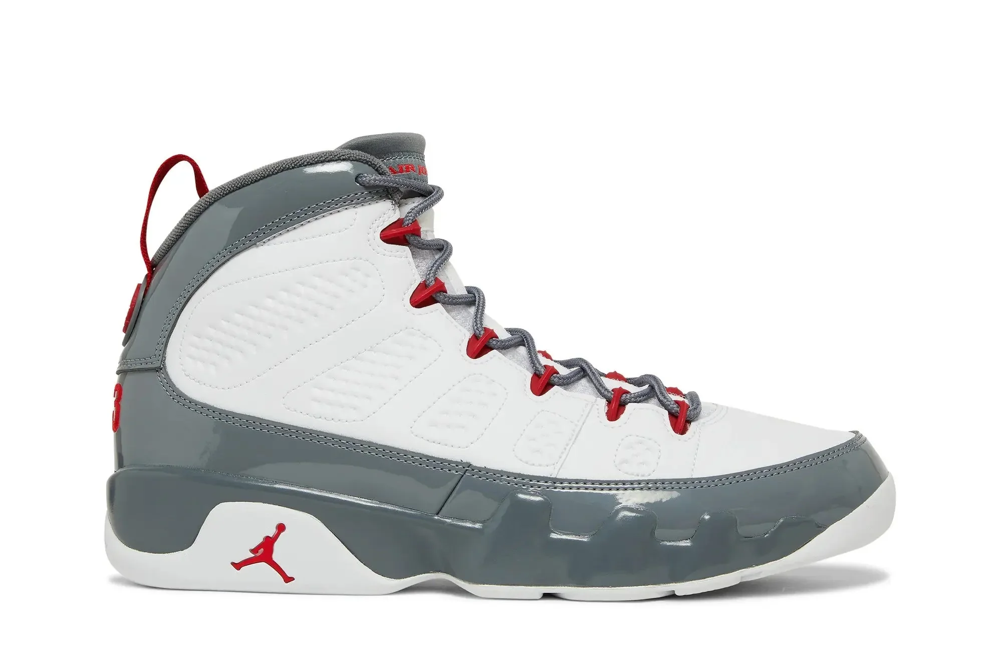 Jordan 9 Retro Fire Red White/Cool Grey/Fire Red - CT8019 162 - Image 2