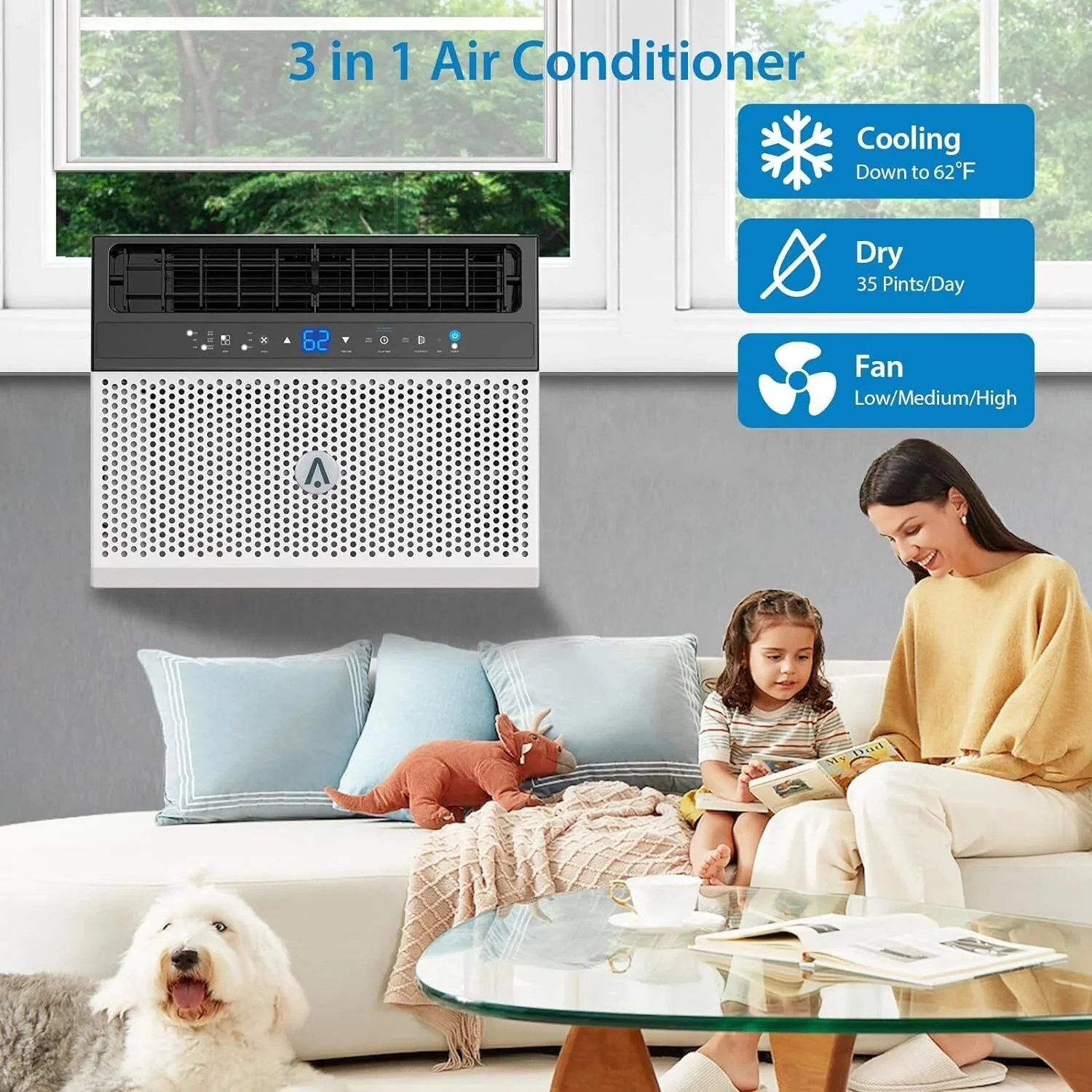 Window Air Conditioner 8000 BTU Up To 370 Sq. Ft. With Remote And App Control - Image 11