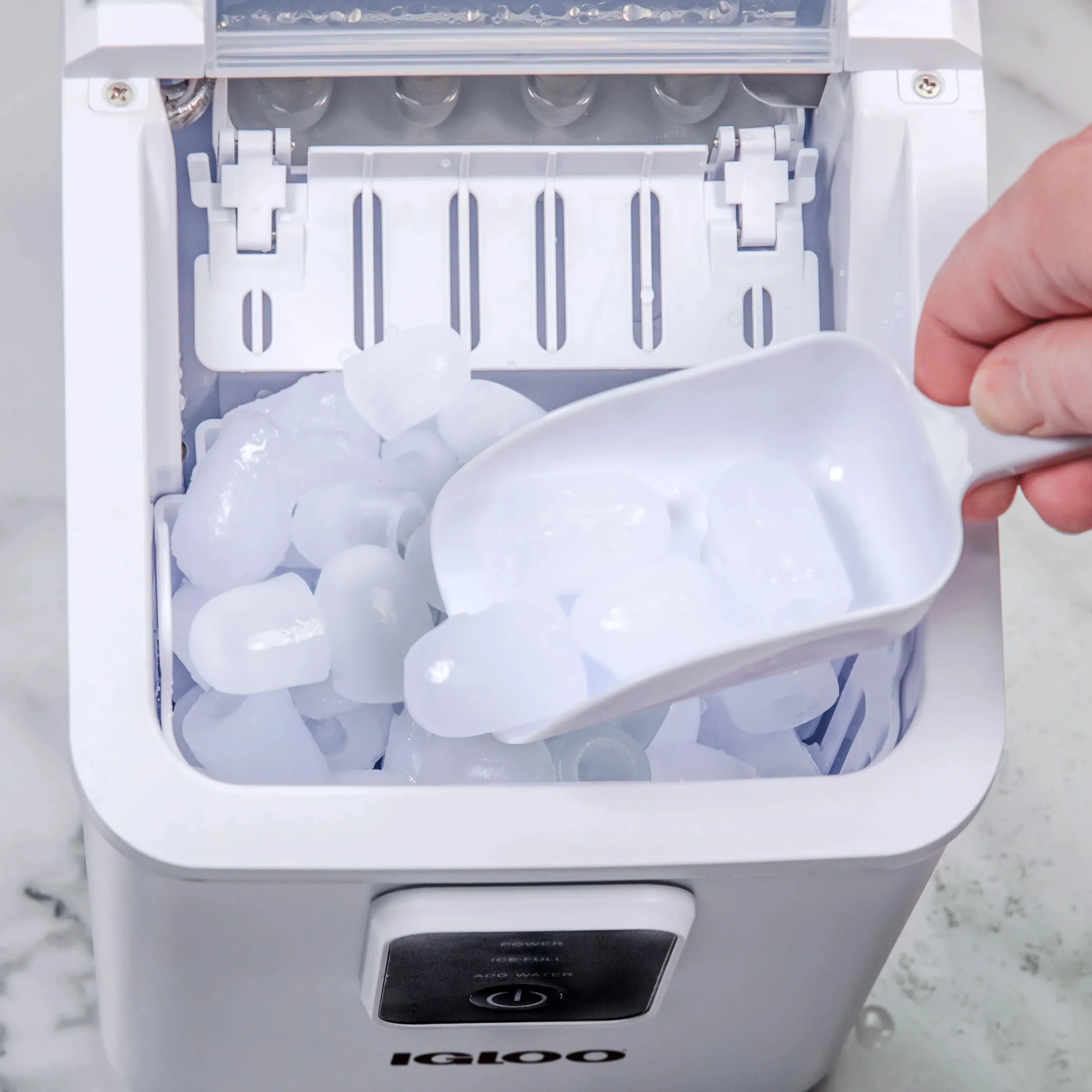 Igloo Self-Cleaning Countertop Ice Maker, 26 lbs. Per Day, 8 Pieces Every 7-8 Minutes, Aqua - Image 16