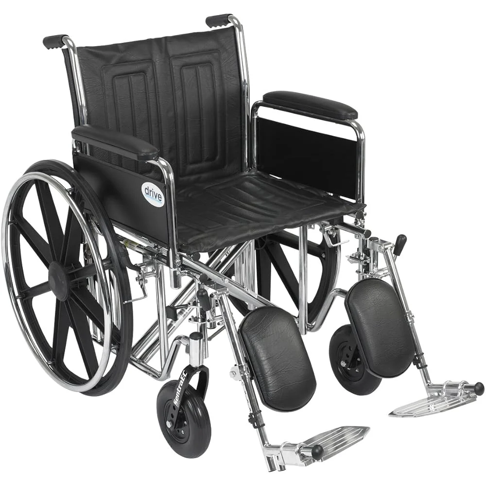 Drive Medical Sentra EC Heavy-Duty Bariatric Transport Wheelchair
