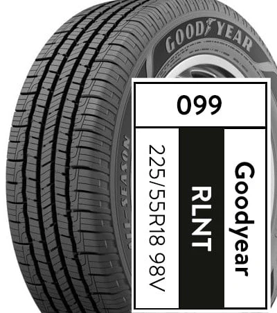 Goodyear Reliant All - Season 225/55R18 98V Tire - Image 5