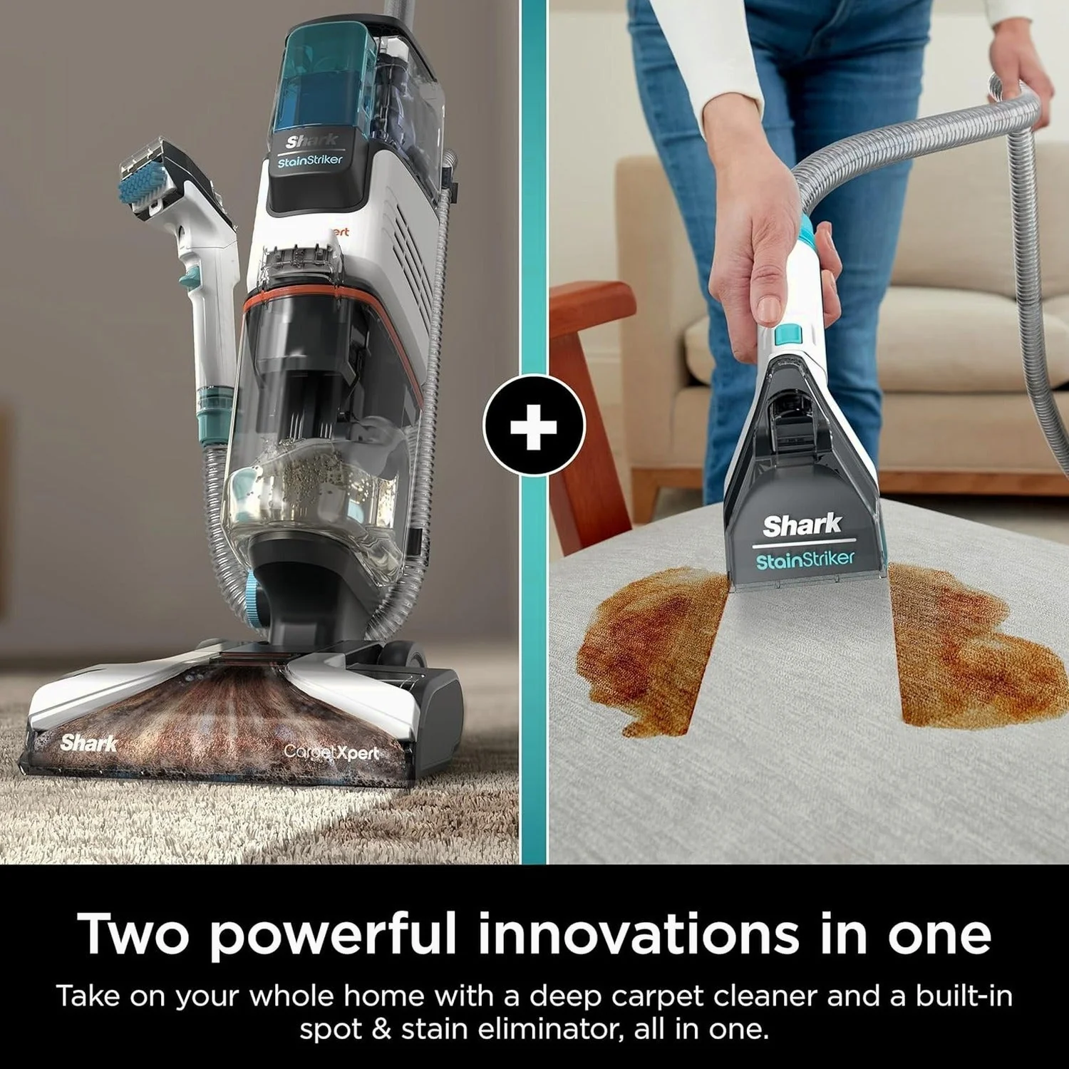 Shark CarpetXpert Carpet Cleaner, Cyan - EX201 - Image 2