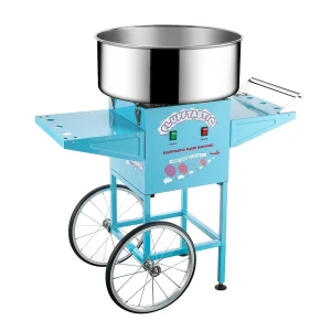 Great Northern Popcorn Cotton Candy Machine With Cart, 21 Diameter, 6 Cones - 6315