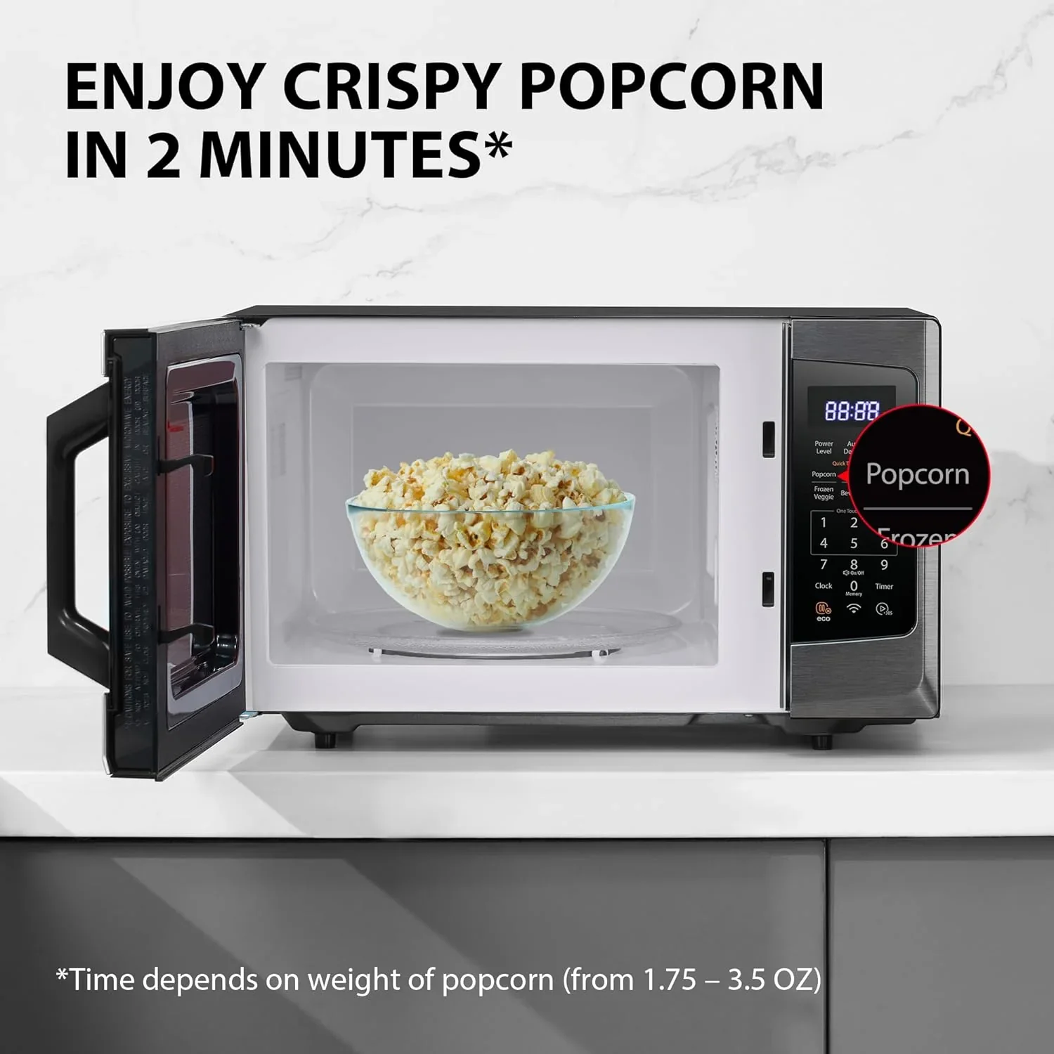 TOSHIBA 4-in-1 Countertop Microwave Oven, 1.5 Cu Ft, 1000W, Silver - ML-EC42P(SS) - Image 21
