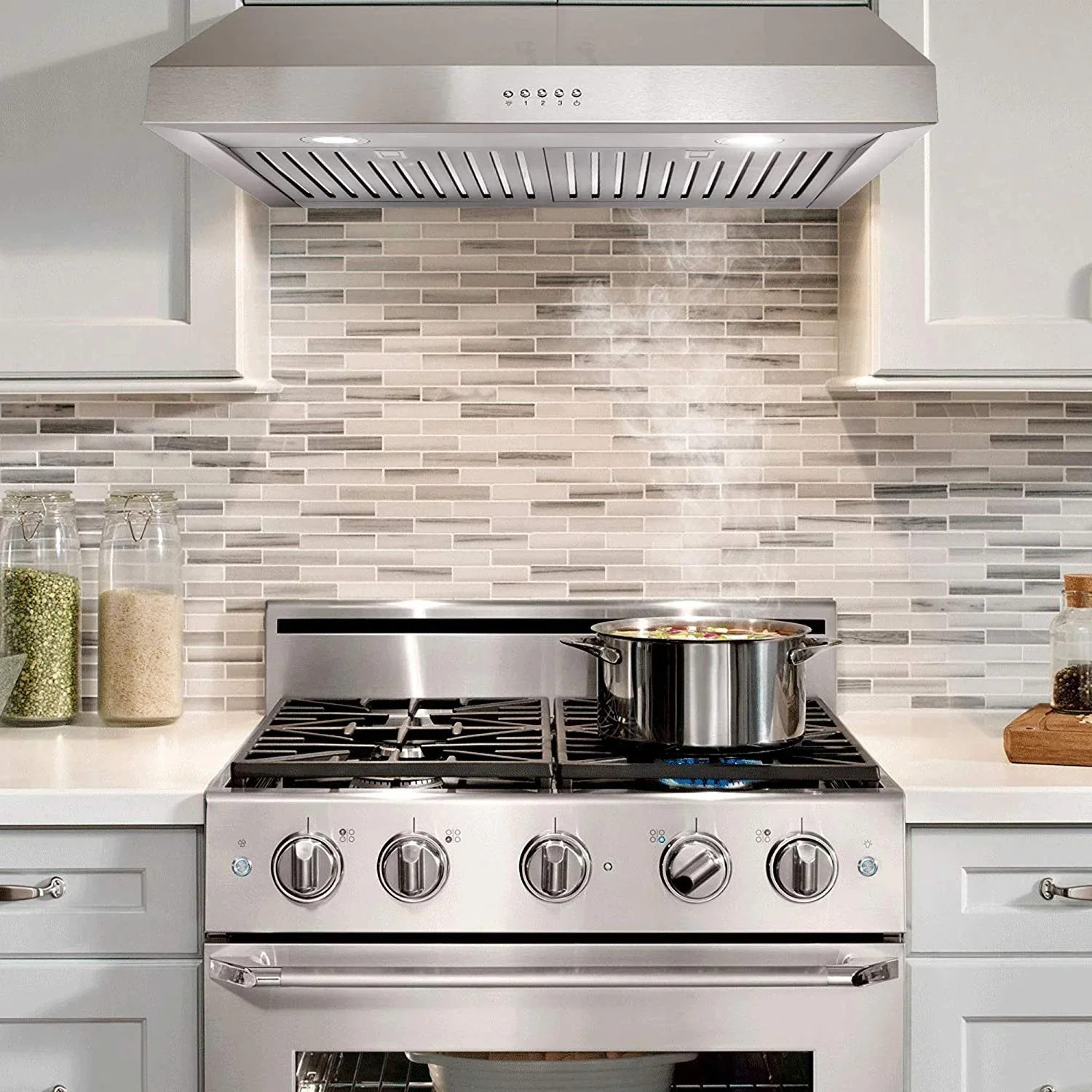 Cosmo Under-Cabinet Range Hood, 30-Inch, Silver - UC30 - Image 2