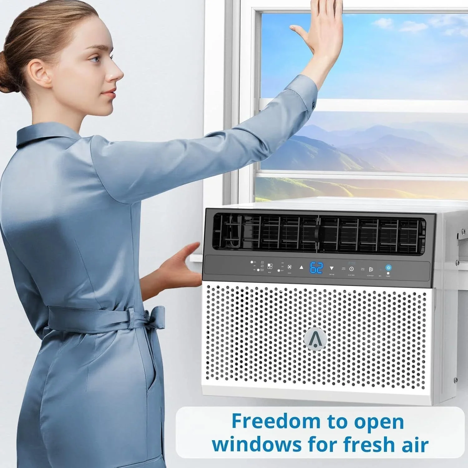 Window Air Conditioner 8000 BTU Up To 370 Sq. Ft. With Remote And App Control - Image 9