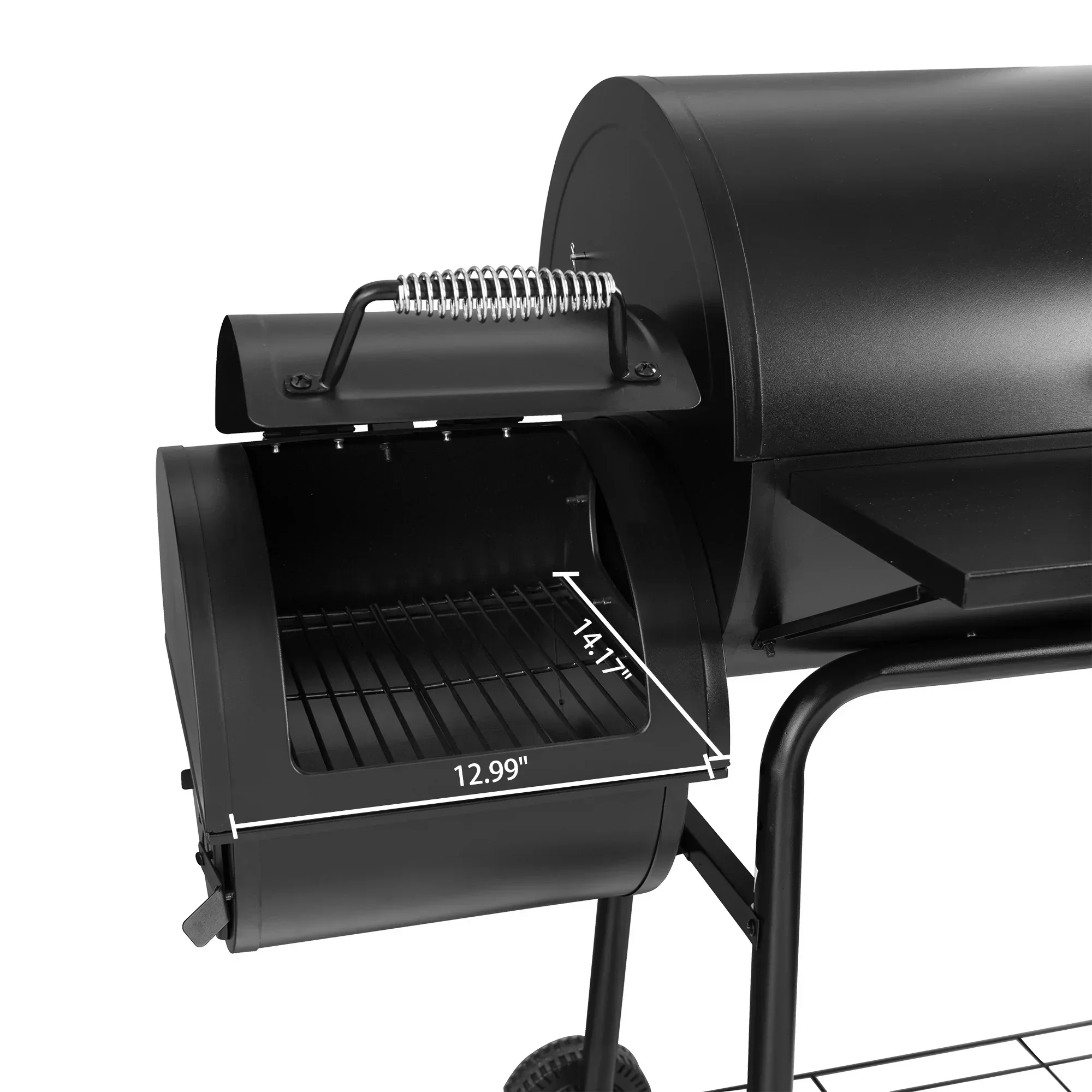 30 CC1830S Steel Charcoal Grill with Offset Smoker - Image 4