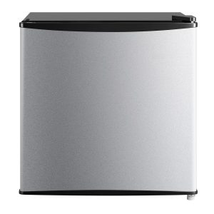 Mainstays 1.7 Cu. Ft. Single Door Mini Refrigerator, Stainless Steel Look
