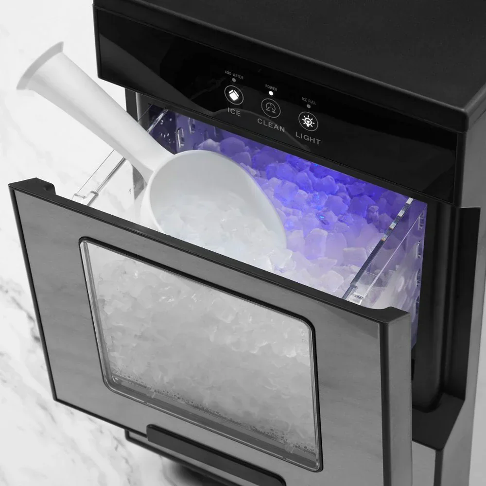 Portable Nugget Ice Maker, 44 Lb. Daily Production, Stainless Steel - NS-IMN44SS2 - Image 2
