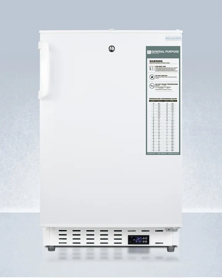 20in Wide Built-In Vaccine All-Freezer, ADA Compliant -25C