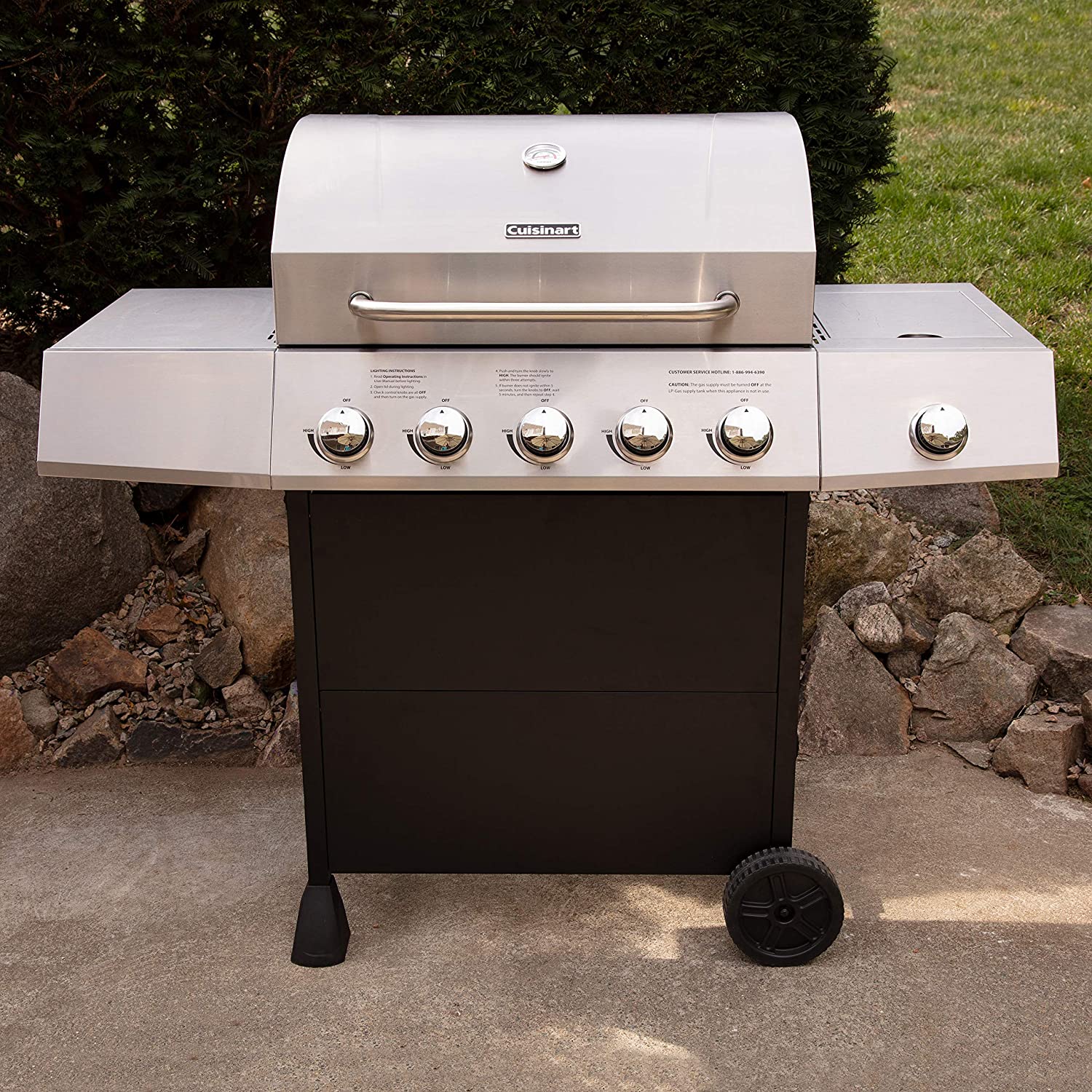 CGG-8500 Five-Burner Gas Grill with Side Burner - Image 3