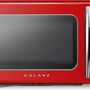 Galanz Retro Countertop Microwave Oven, 0.9 cu ft, Red - GLCMKZ09RDR09