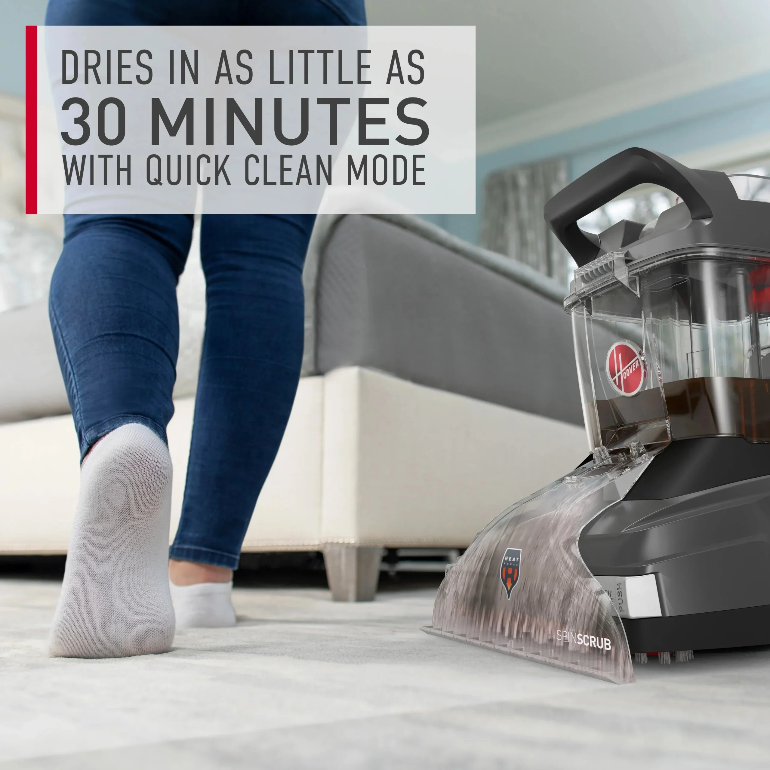 Hoover PowerScrub XL Upright Carpet Cleaner for Carpets, Rugs & Upholstery - FH68010 - Image 3