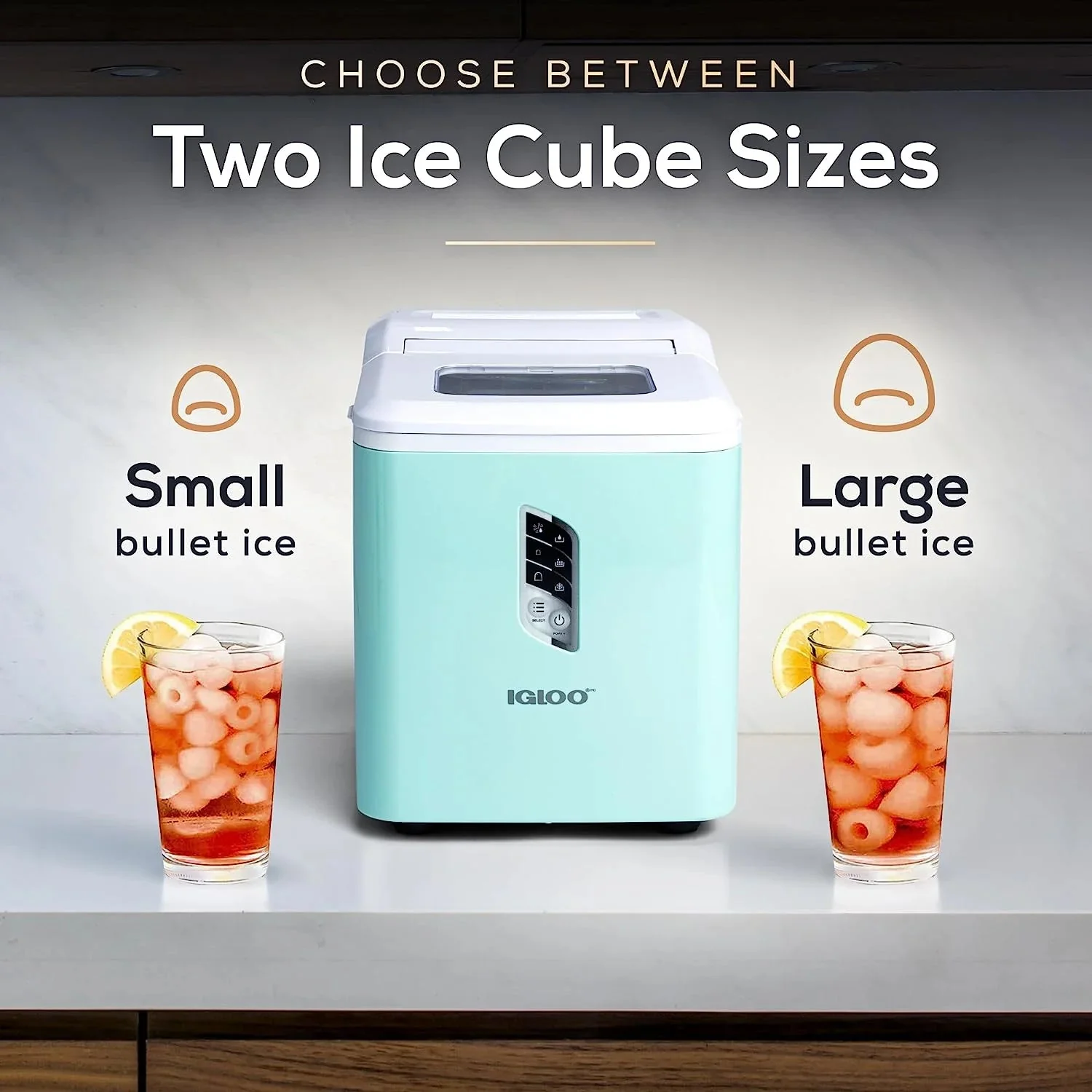 Igloo Self-Cleaning Countertop Ice Maker, 1.5 qt, 26 lbs/24 Hours, Aqua - Image 8