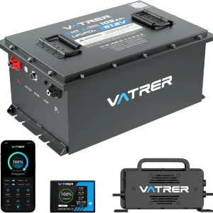 48V 105Ah Lithium Battery, Smart BMS, Touch Monitor, APP