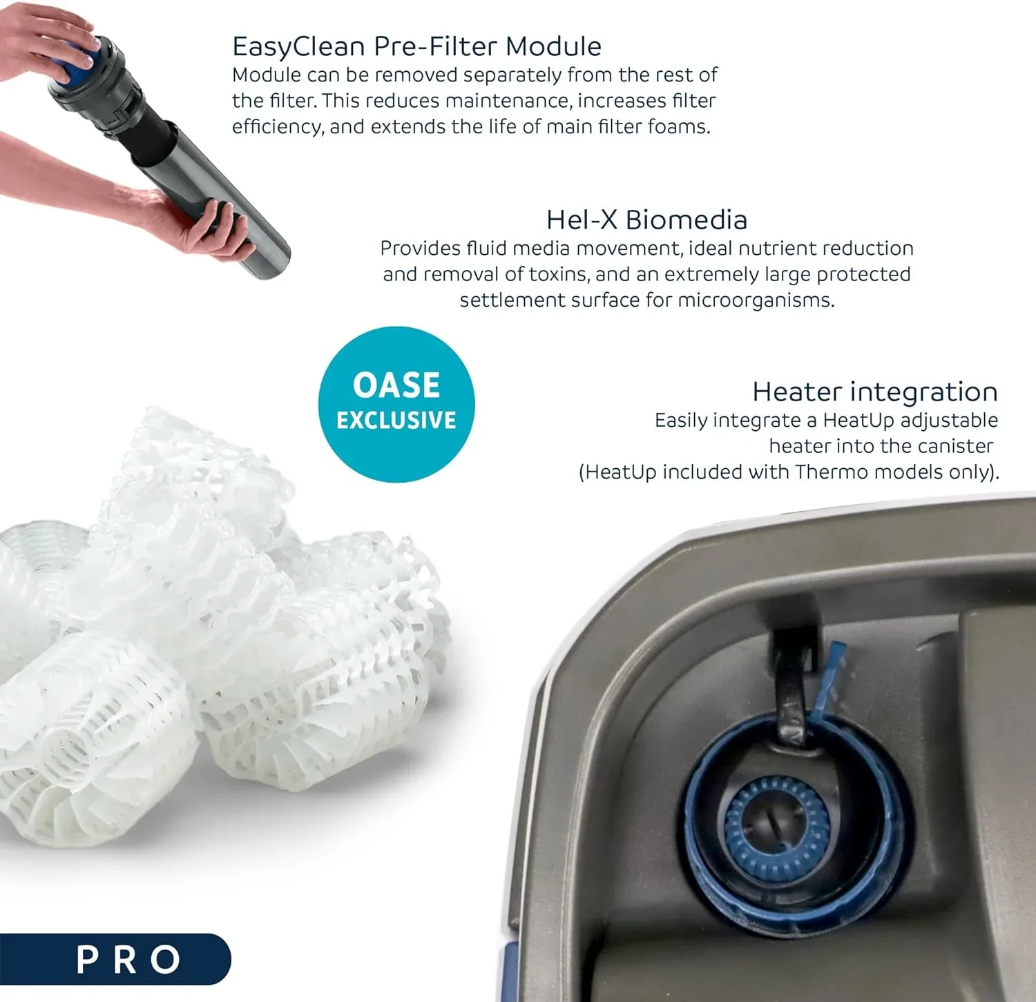 OASE BioMaster Thermo 250 Aquarium Filter, Black - Image 5
