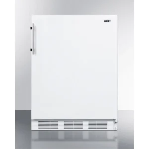 Built-In Undercounter All-Refrigerator, 5.5 Cu.Ft., 24 in Footprint, White