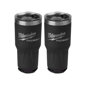 Milwaukee PACKOUT Black 30 oz. Tumbler 2pk, Black 30oz
