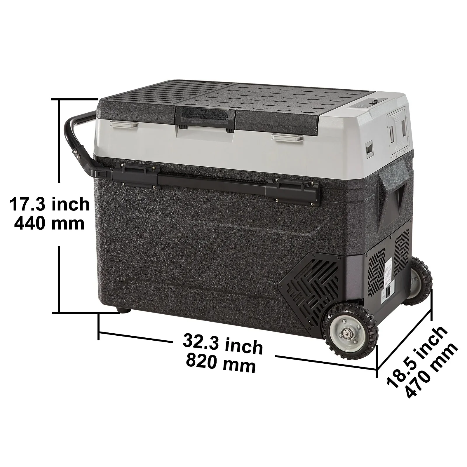VEVOR Dual-Zone Car Refrigerator Freezer, 48QT - T45K - Image 19