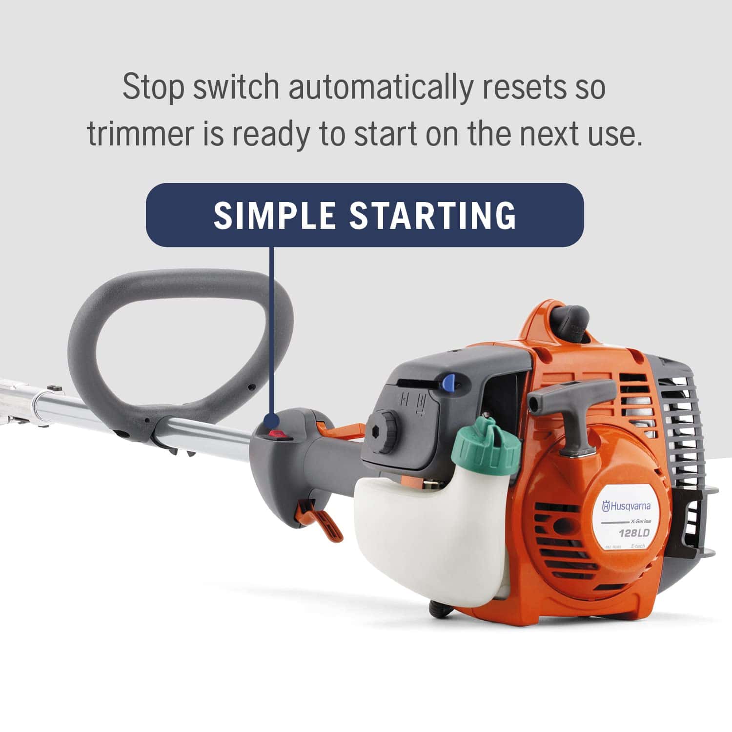 128LD Gas String Trimmer, 28-cc 2-Cycle, 17-inch Straight Shaft Gas String Trimmer with Tap 'n Go trimmer head - Image 10